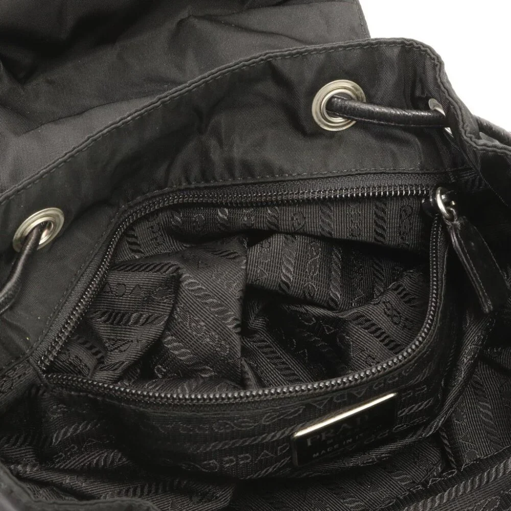 Prada Small Tessuto Backpack Bag with Chain B4821 - Picture 11 of 16